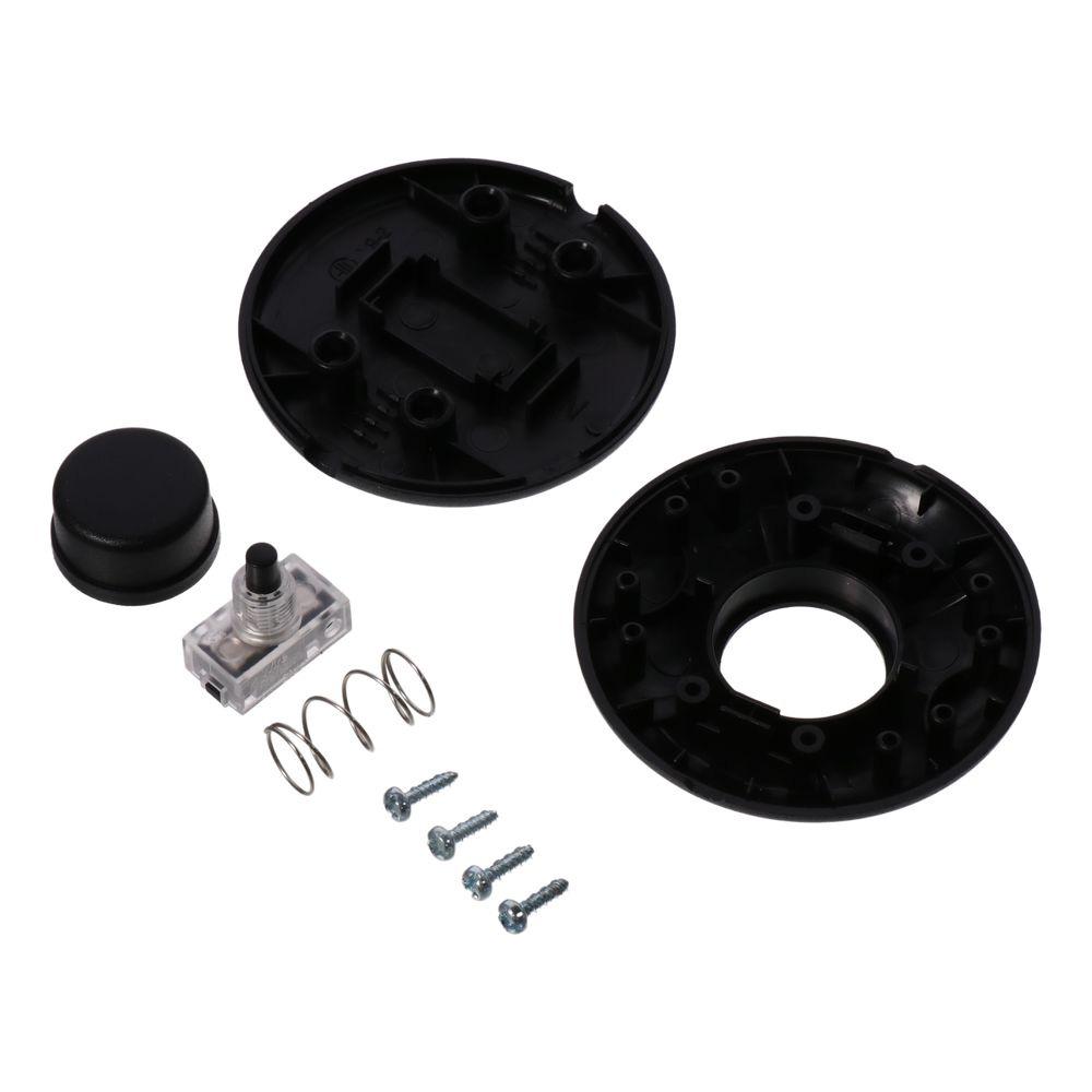 Black Floor Lamp Foot Switch with Step-on-Button Plastic Round Floor Foot Switch  Electrician
