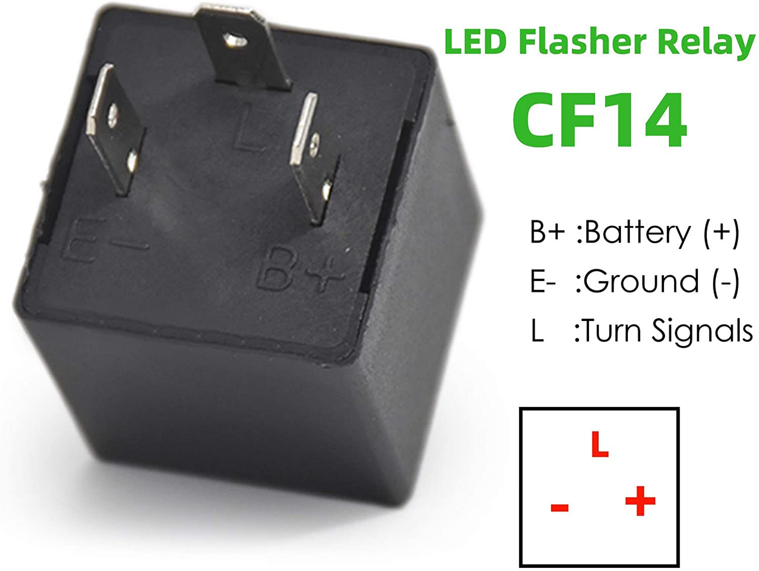 

New LED Flasher Relay 12V CF14 JL-02 3 Pin Electronic Flasher Relay for Car Auto LED Turn Signal Light Bulb Hyper Flashing