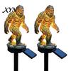 Gorilla Shaped Solar Light Dragon Garden Statue Light, Gothic Medieval Resin Outdoor Lantern Sculpture, Powered Courtyard Lamp Fantasy Decor for Yard