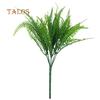 1 Bouquet Artificial Persian Leaf Plastic Green Plant Home Office Shop Decor Homedecor