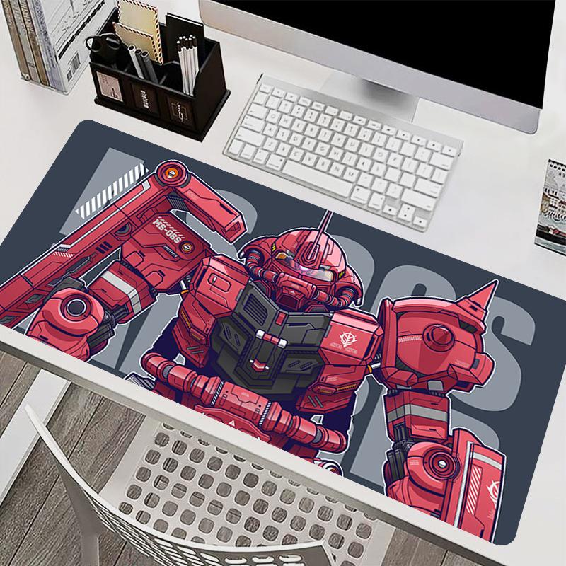 Mousepad Gaming Mechanical Warrior Gundam Mouse Pad PC Accessories Nonslip Keyboard Pad Large Desk Mat Rubber HD Extended Pad