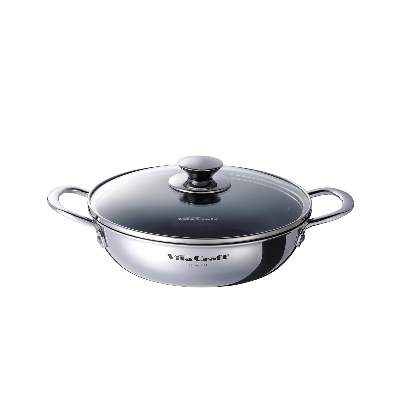 VitaCraft Table Pan 22cm (with glass lid)