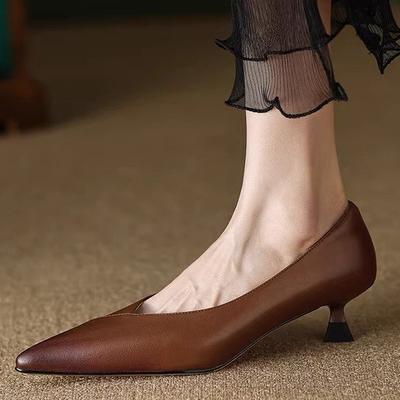 Japanese Non-slip Soft Sole Not Tired Feet Single Shoes Internet Celebrity Fairy Wind Small Fragrant Wind Pointed Head Wear High Heels