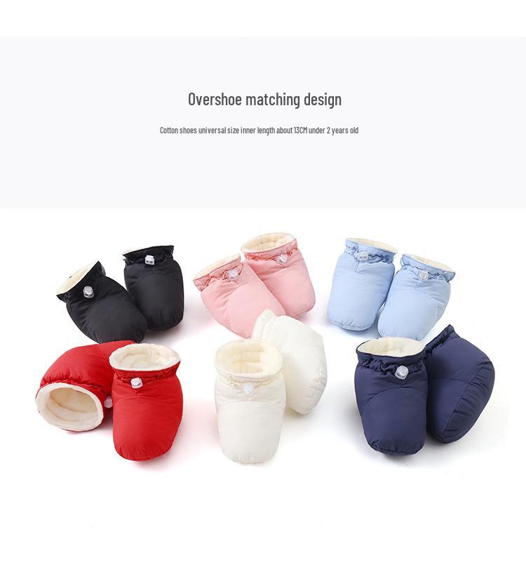 

Зимний флисовый комбинезон для младенца - Плотный хлопковый костюм для ползания для малыша 80 cm