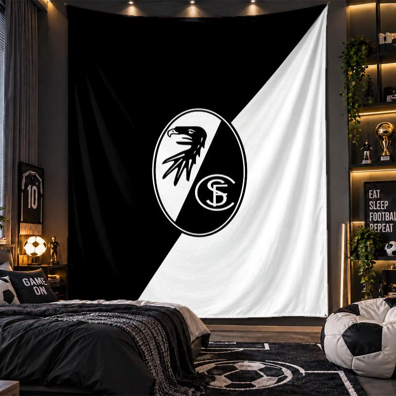 Wall Hanging Tapestry SC Freiburg FC Print Cloth for Living Room Bedroom Home Decor