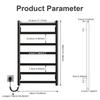 SIOYIE Electric Heated Towel Rack, Towel Warmer with Timer, Smart Bathroom Radiator, Wall-Mounted Heater, Towel Dryer