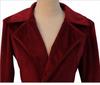 2023 Women's Velvet Windbreaker: Long Over-the-Knee Coat for Autumn/Winter - Chic and Trendy Style