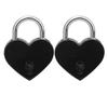 2pcs 30x39mm Padlock White&Black&Purple Mini Heart Lock Craft Supplies Heart Lock  Household