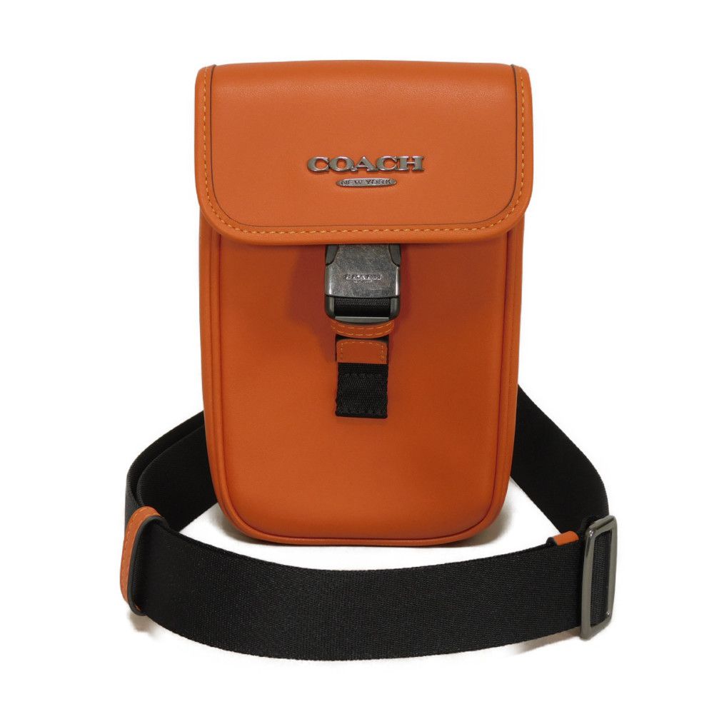 

Б/у 9726 Racer Fawn Сумка через плечо CAJ42 7921 Текущая Гладкая телячья кожа Клатч Неиспользованный Логотип Металл Оранжевый Мужская от