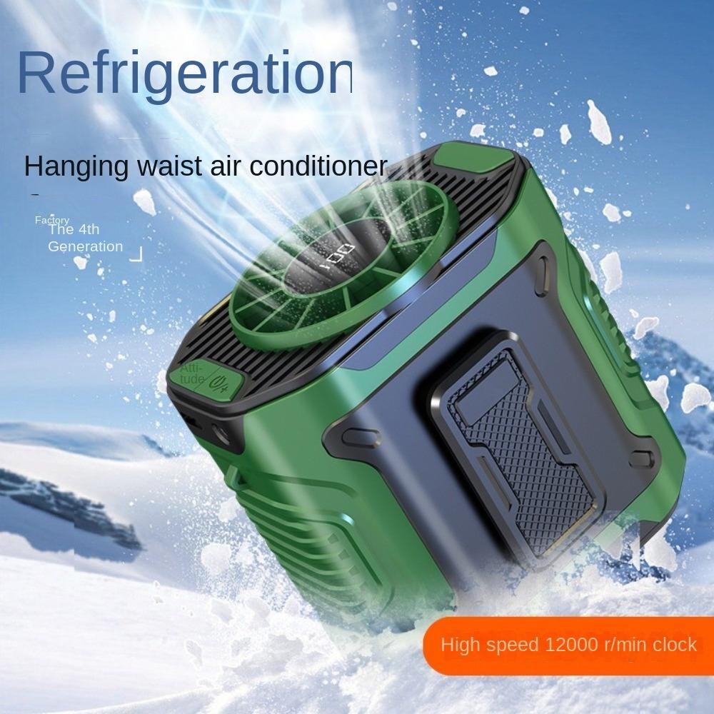 

со светодиодным фонариком Маленький вентилятор Охлаждение Инструменты для охлаждения при высоких температурах Помещение Сварочная площадка Green (M360)