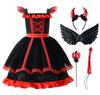 Devil Cosplay Halloween Little Kids Christmas Birthday Headband with 5 Piece 100 [ReliBeauty] Costume, Costume, Children, Girls, Devil, Witch,