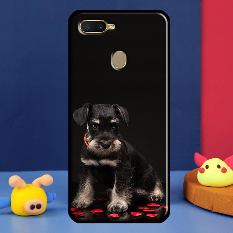 Schnauzer Puppy Dog For Oppo A54 A57 S A78 A58 A98 A5 A9 A91 A15 A16 A17 A52 A72 A76 A96 A74 A94 A77 Phone Case