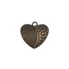 Charms Peach Heart-shaped Love Pendants Vintage Jewelry Supplies ZC094