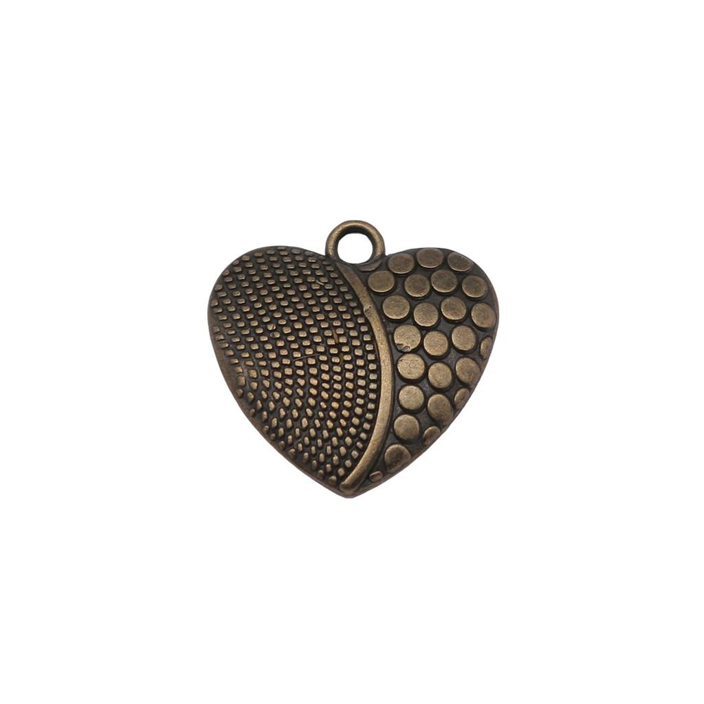 Charms Peach Heart-shaped Love Pendants Vintage Jewelry Supplies ZC094