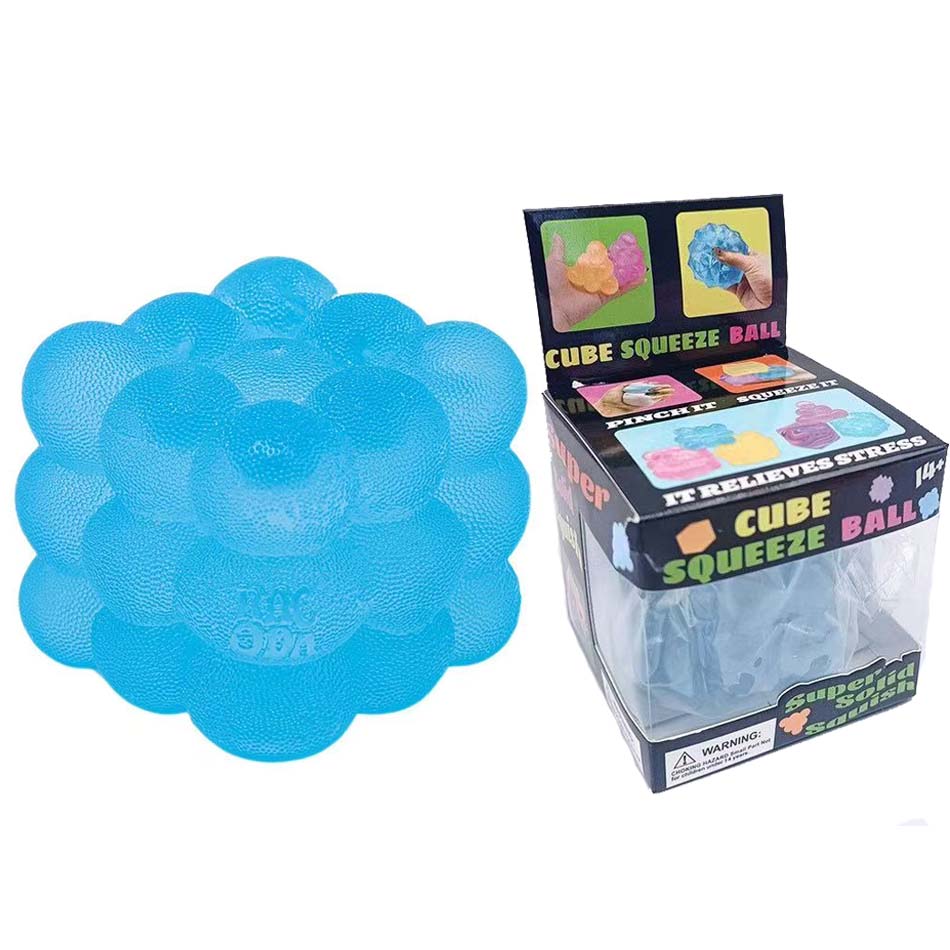 Jouets Nouveau bonbon tridimensionnel à malaxer musique adulte Soulagement du stress Sensoriel à presser Décompression Cube de simulation Cadeau de fête