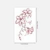 Retro Gradual Change Flower Tattoo Sticker, Realistic Vine Branches And Leaves, Long-Lasting Waterproof, Niche High-End Wrist Sticker