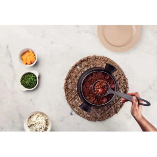 Tramontina Ability Ladle, Gray, Kitchen Tool, Nylon Resin, Heat-Resistant, Dishwasher-Safe, Made in Brazil, 25157/160 TRAMONTINA