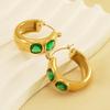 18K Gold-Plated Zircon Earrings: Elegant, Fashionable, and Versatile