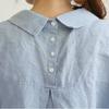 Spring and Summer Women's Shirt Loose Large Size Long Cotton and Hemp Texture Dress Shirt Style