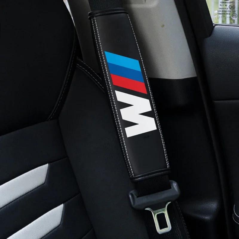 Leather Car Seat Belt Shoulder Protective Pad for BMW M X1 X4 X3 X5 X6 G20 G01 E90 E60 E80 E92 E34 E46 F10 F30 G30 Accessories
