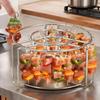 Stainless Steel Skewer Holder Vertical Barbecue Skewer Bracket  for Air Fryer Accessory