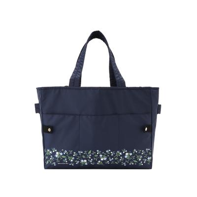 Afternoon Tea Living Eco Bag/Shopping Bag JD55 Heritage Fleur Cooler Bag, Navy