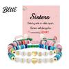 Child-friendly Jewelry Sister Friendship Bracelet Adjustable Beaded Bohemian Colorful Polymer