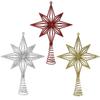 Christmas Glowing Tree Topper Five-Pointed Shining Lamp Xmas Colorful Topstar Ornaments Navidad Decora