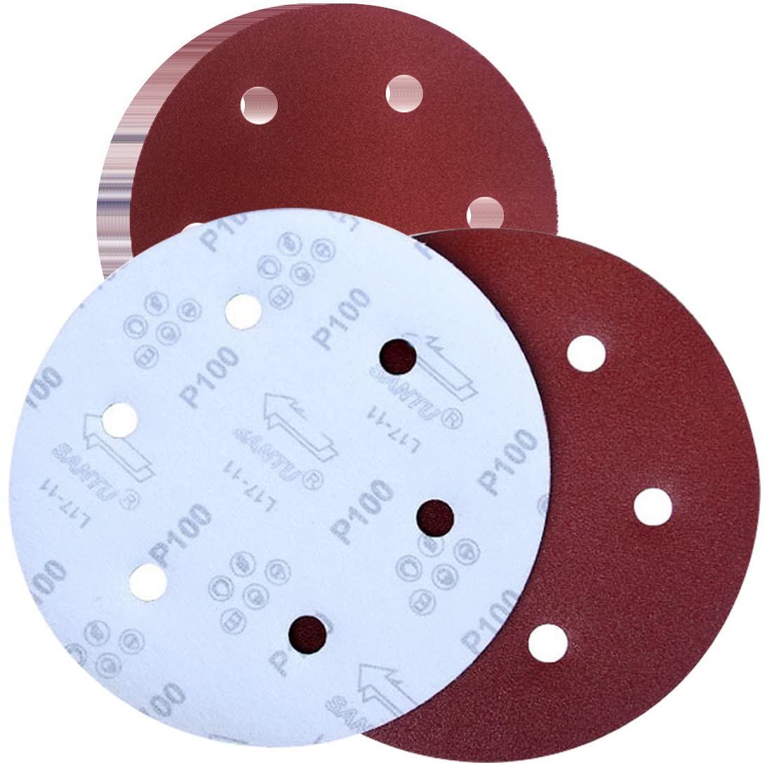 

Disc Paper Sander Diameter 225mm Disc Paper PSA Sanding Disc 6 Holes 20 Pieces Grit Diameter 230mm Sanding Paper for Electric Sander Disc Paper Brown