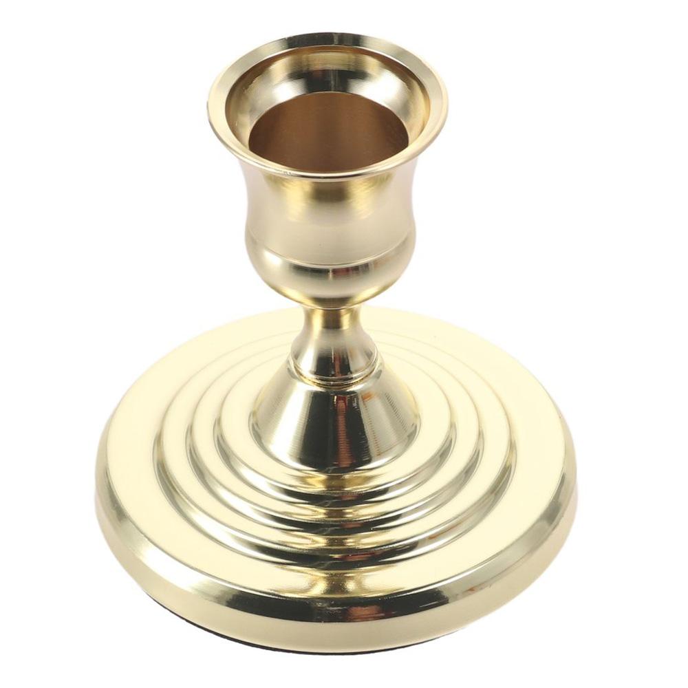 Iron Gold Taper Candle Holder Gold Metal Candles Sticks Vintage Candle Holder  For Wedding