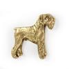 Schnauzer - gold-plated pin brooch, elegant dog ornament, unique pin by Art-Dog brand