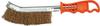 NARROW SLOTTED WIRE BRUSH GALVANIZED 240mm