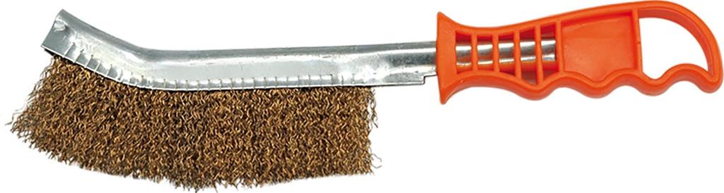 NARROW SLOTTED WIRE BRUSH GALVANIZED 240mm