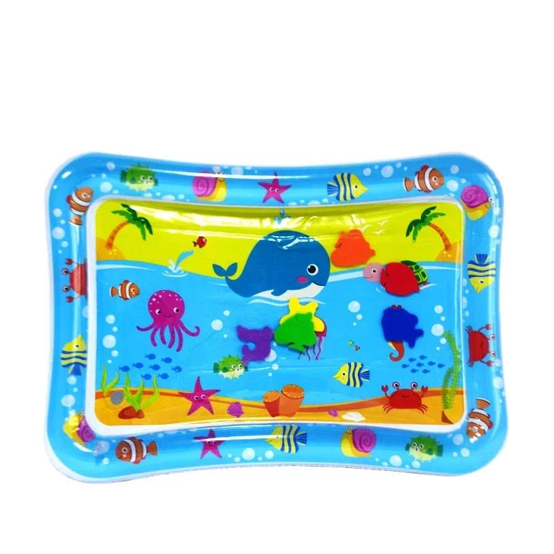 Large Baby Playing Water Mat Inflatable Water Cushion Baby Play Mat Inflatable Tummy Time Mat Early Education Water Cushion