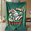 Coperta in Pile Flannel South Sydney Rabbitohs Coperta Calda e Accogliente per Divano Letto Viaggio Uso in Tutte le Stagioni