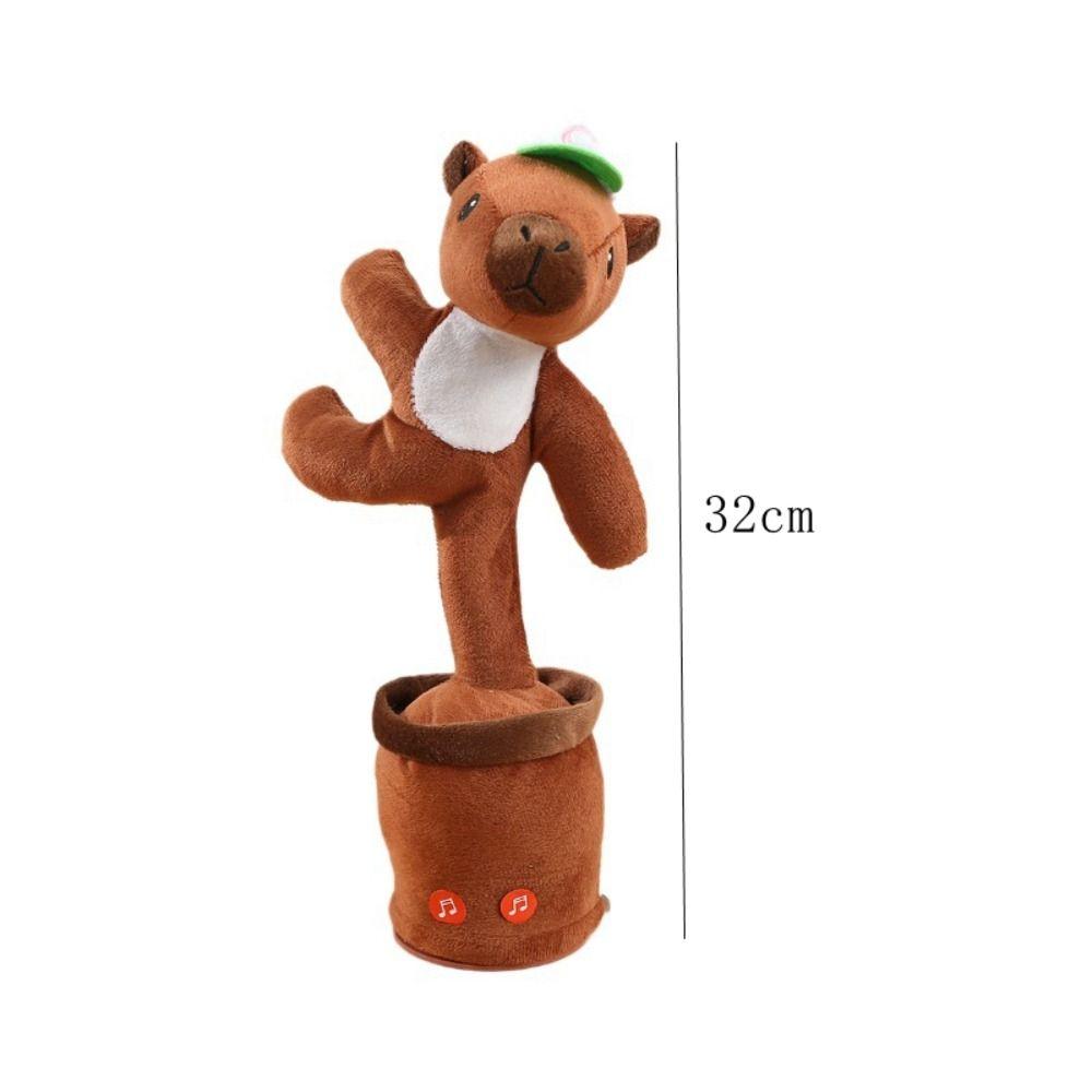 Dolphin Dancing Repeat Talking Plush Toys Capybala Talking Plush Toys  Party