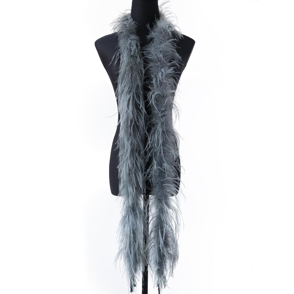 1Ply Ostrich Feather Boa 13-15CM Long Feathers Trims for Crafts Party Dress Sewing Decoration Plumas Ribbon 2 Meters Multicolor