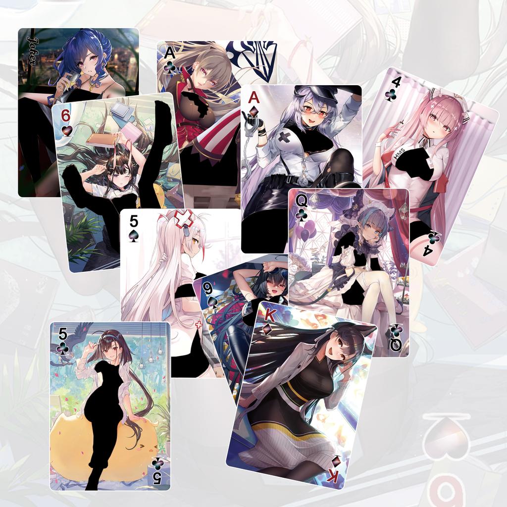 55st Azur Lane Speelkaarten Anime Cadeau Cartoon