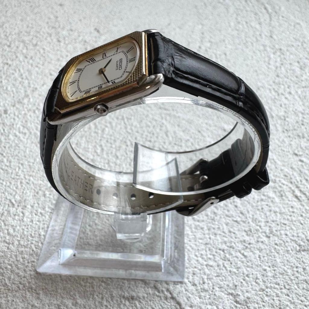 Used [New Battery] SEIKO Tank Combi 7320-5060 Ladies Watch