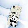 For iPhone 17 Air Case Panda Pattern Printing Straight Edge TPU Phone Back Cover