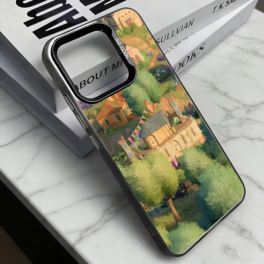 Game Tiny Glade Phone Case For iPhone 17,16,15,14,13,12,11 Plus,Pro Max,XS,Colorful Silver Black Cover