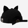 Breathable Cat Ears Brimless Hat Adjustable Woman's Landlord Hat Fashion Bucket Cap  Outdoor