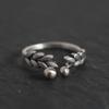 1 Piece Retro Wheat Tassel Index Finger Ring, Women'S Simple Open Mouth Ring, Light Luxury Temperament Versatile Layered Accessory