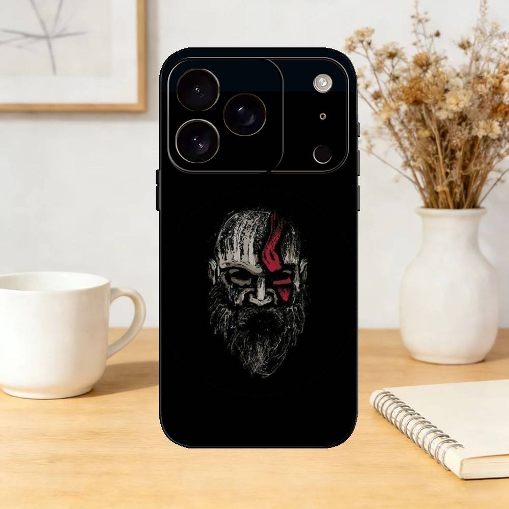 G-God Of Game W-War Phone Case For iPhone 17,16,15,14,13,12,11 Plus,Pro,Max,Mini Silicone Black Soft Cover