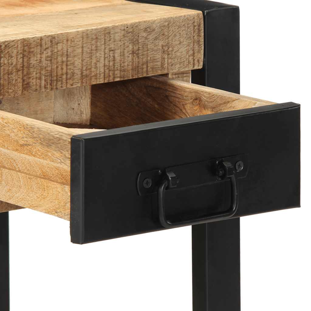 Side Table 35 X 35 X 50 Cm Rough Solid Mango Wood