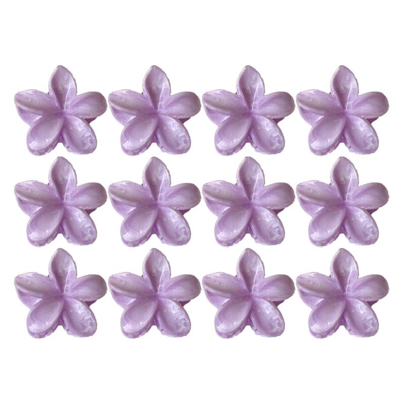 Farbverlauf Frangipani Haarspange Damen Vielseitig Süß Resort Fee Haifisch-Clip Vintage Haaraccessoires