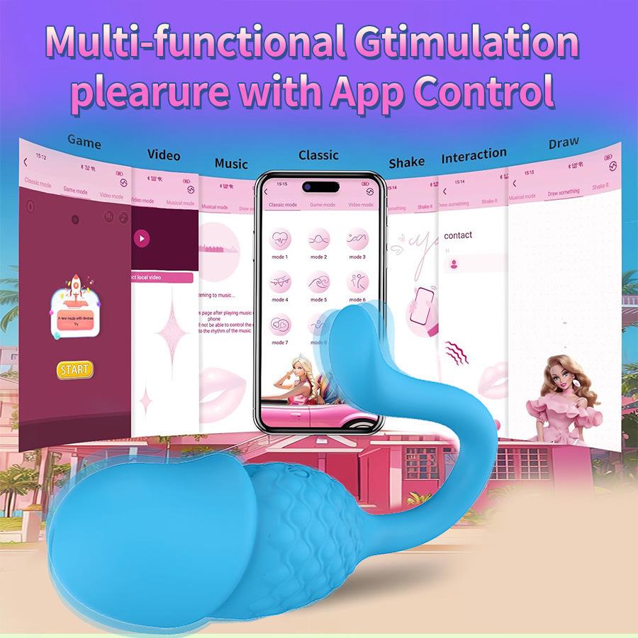 Estimulador Clitoriano Controlado por App: Juguete sexual para adultos para mujeres, portátil, insertable, con vibración potente