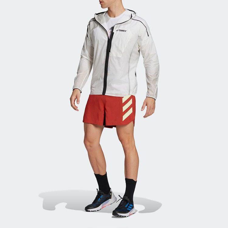 adidas Jackets Men's White Hooded Moderate Other HA7538