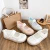 Summer new niche shallow mouth single shoes fashion sports ballet shoes Velcro Mary Jane versatile