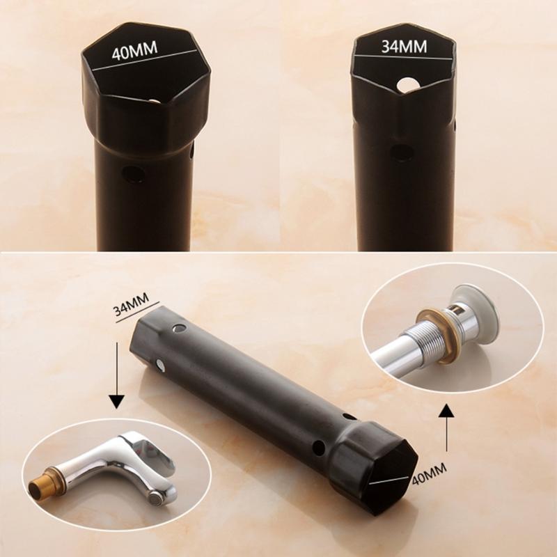 Ergonomic Design Socket Wrench M34-M40 Pipe Wrench for Easy Plumbing and Assembly Tasks DIY Plumbing Tool  for Repair